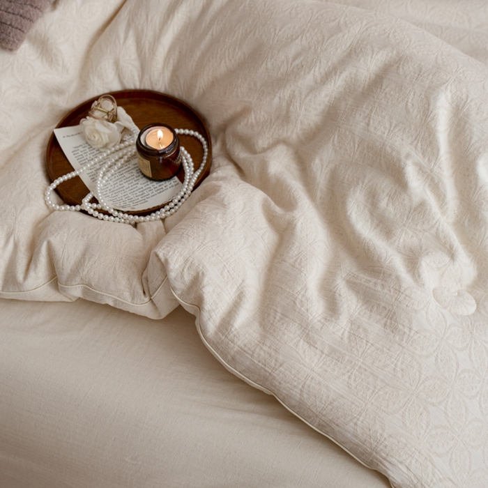 91家纺网 家纺一手货源 找家纺 （总）纪梵茜 2025新款棉麻大豆被80%大豆纤维被子亚麻色织抗菌冬被芯