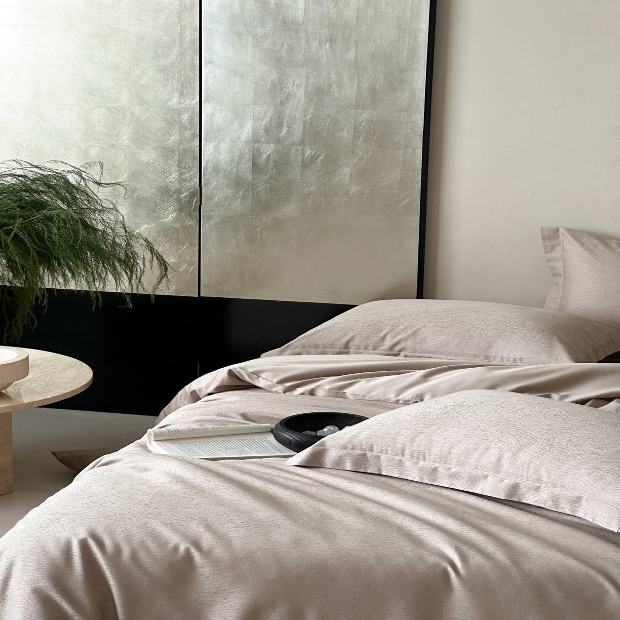 91家纺网 家纺一手货源 找家纺 （总）馨蕊家居 2025秋冬新款全棉高定典藏提花系列-流光-香槟 （非会员+20）控价不低于218/248/268