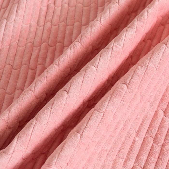 91家纺网 家纺一手货源 找家纺 梓依家纺 2025新款牛奶绒花边单床盖三件套四件套 樱花粉