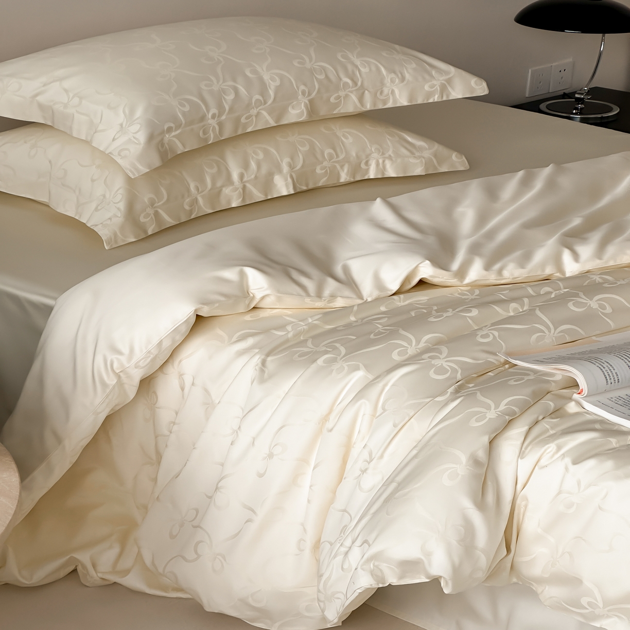 91家纺网 家纺一手货源 找家纺 （总）馨蕊家居 2025秋冬新款全棉高定典藏提花系列-可颂 （非会员+20）控价不低于218/248/268 