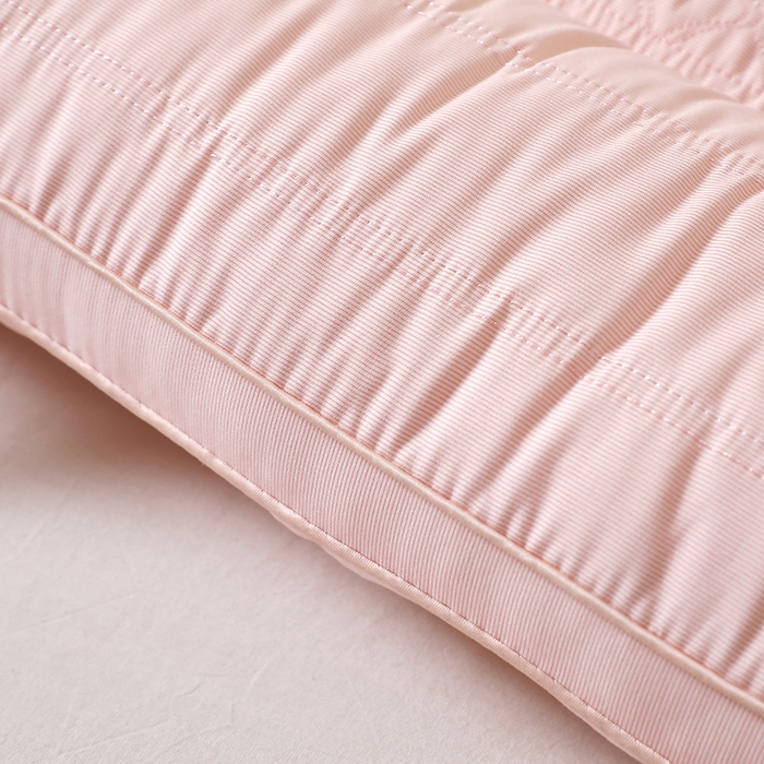 91家纺网 家纺一手货源 找家纺 云熙枕业 2025新款简单生活护颈枕  枕头枕芯 粉色低枕/对