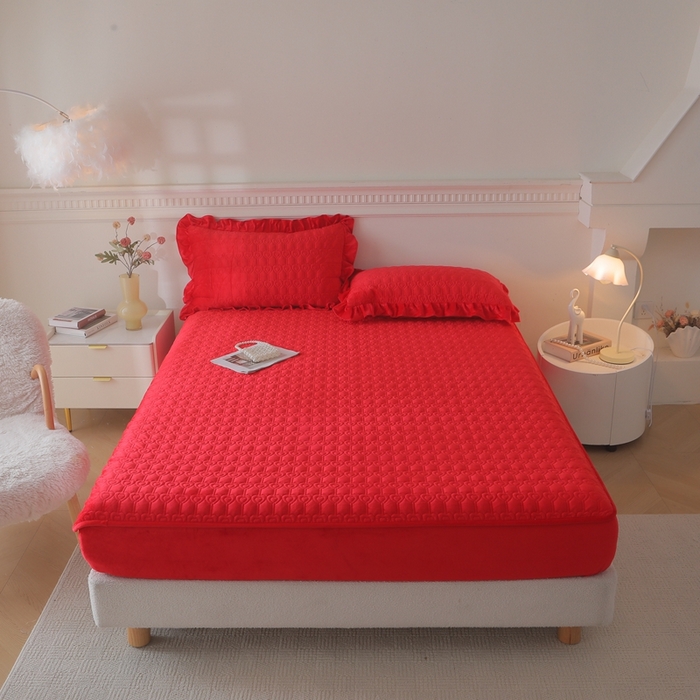 91家纺网 家纺一手货源 找家纺 （总）怡源梦  2025新款夹棉床笠-甜心公主系列