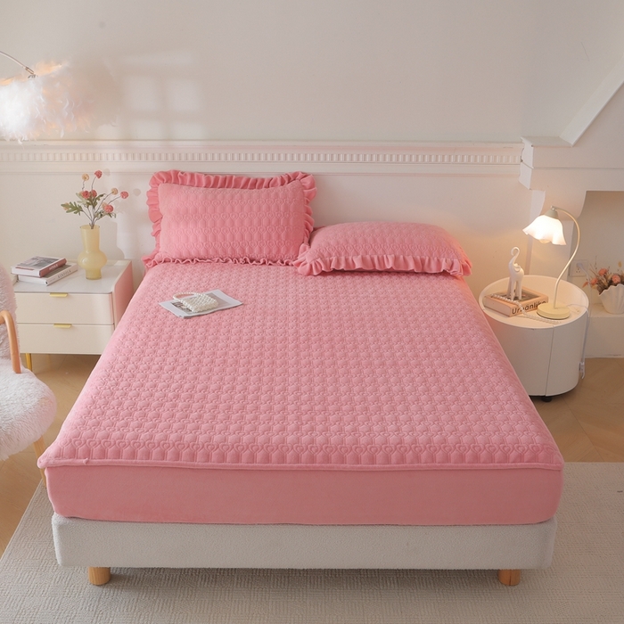 91家纺网 家纺一手货源 找家纺 （总）怡源梦  2025新款夹棉床笠-甜心公主系列