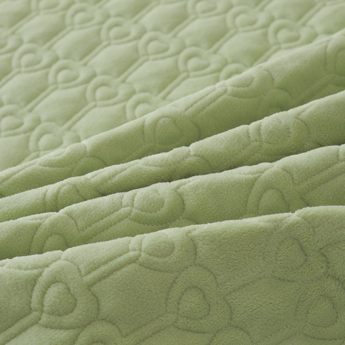 91家纺网 家纺一手货源 找家纺 怡源梦  2025新款夹棉床笠-甜心公主系列 绿色