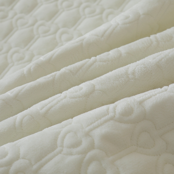 91家纺网 家纺一手货源 找家纺 怡源梦  2025新款夹棉床笠-甜心公主系列 米白色