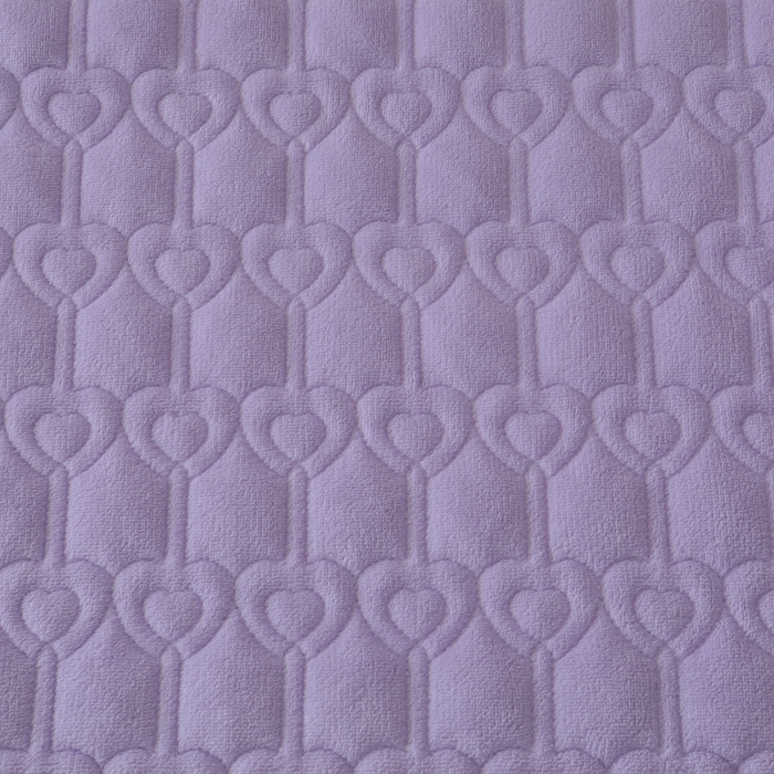 91家纺网 家纺一手货源 找家纺 怡源梦  2025新款夹棉床笠-甜心公主系列 紫色