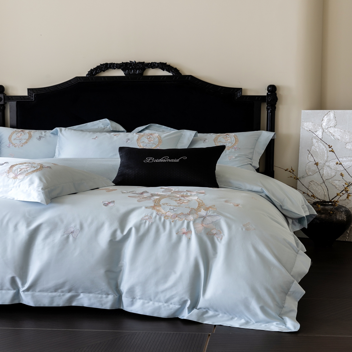 91家纺网 家纺一手货源 找家纺 （总）馨蕊家居 2025新款四件套-花棠新