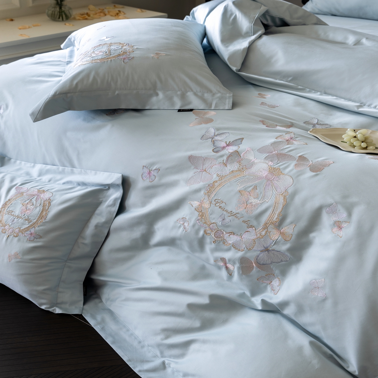 91家纺网 家纺一手货源 找家纺 （总）馨蕊家居 2025新款四件套-花棠新