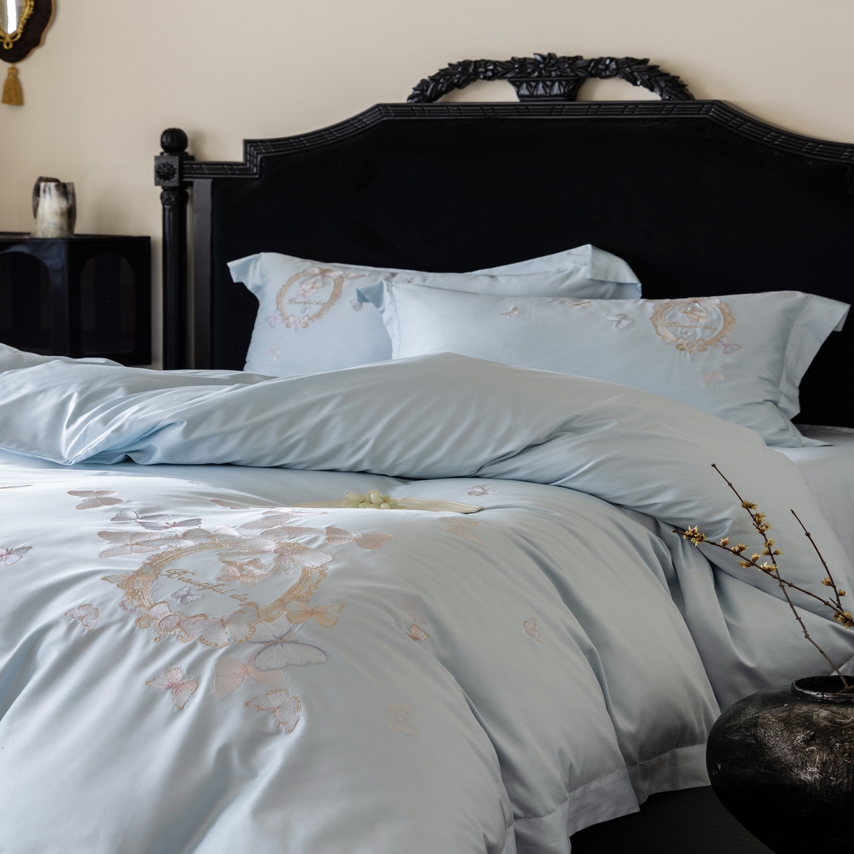 91家纺网 家纺一手货源 找家纺 （总）馨蕊家居 2025新款四件套-花棠新