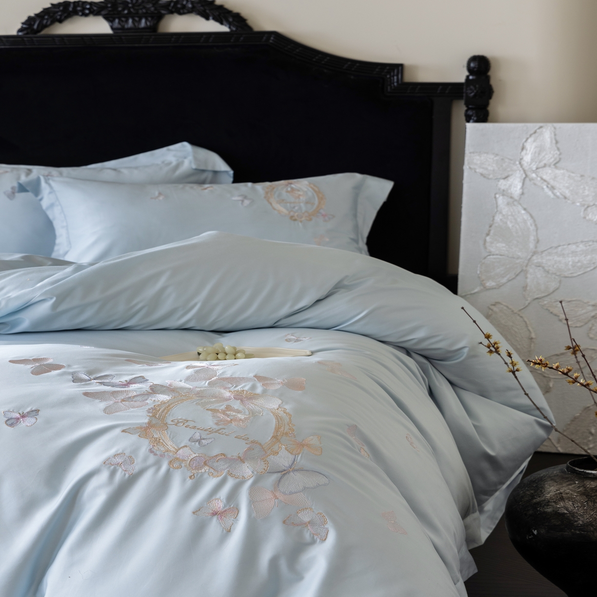 91家纺网 家纺一手货源 找家纺 （总）馨蕊家居 2025新款四件套-花棠新