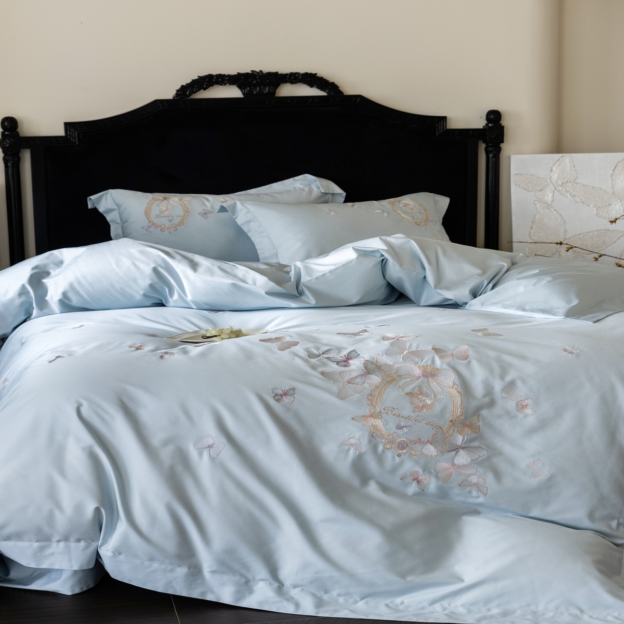 91家纺网 家纺一手货源 找家纺 （总）馨蕊家居 2025新款四件套-花棠新