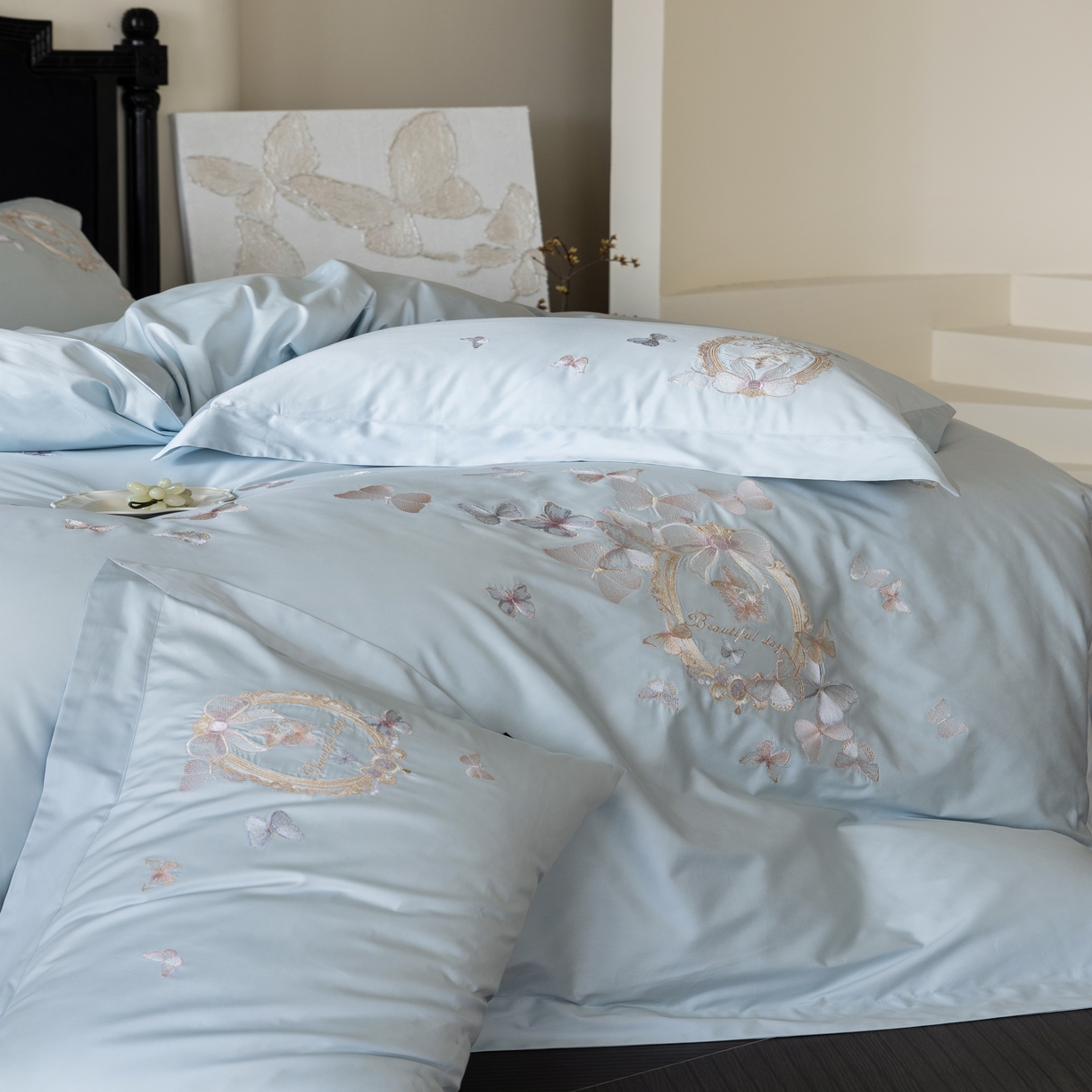 91家纺网 家纺一手货源 找家纺 （总）馨蕊家居 2025新款四件套-花棠新