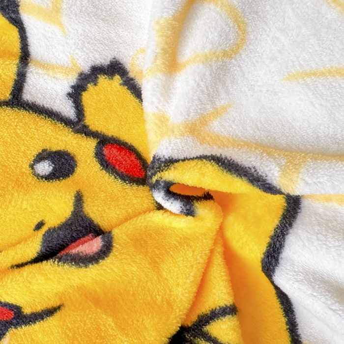 91家纺网 家纺一手货源 找家纺 徕米家居 2025新款双面牛奶绒卡通印花四件套 精灵皮卡丘