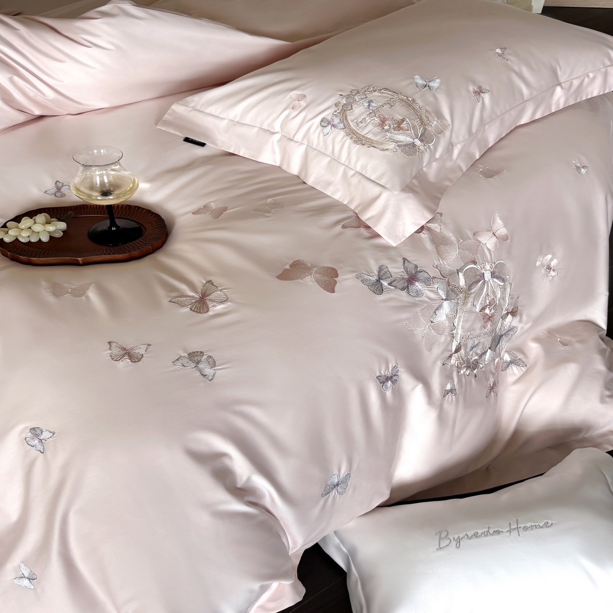 91家纺网 家纺一手货源 找家纺 馨蕊家居 2025新款四件套-花棠新 棉花棠-蔷薇粉