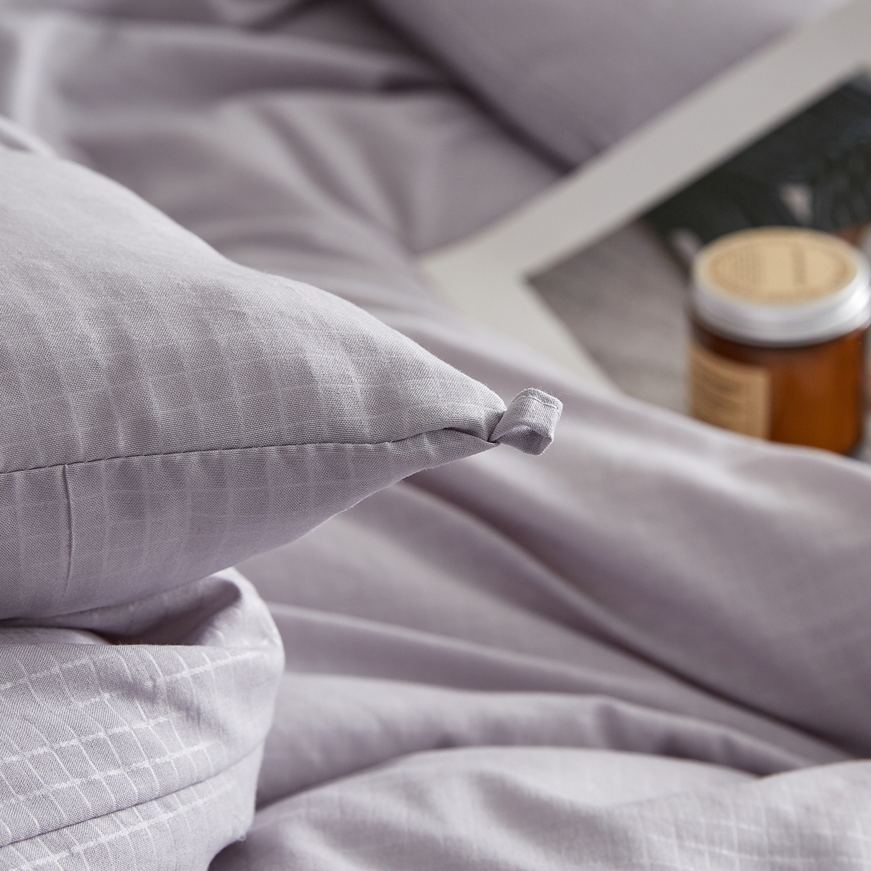 91家纺网 家纺一手货源 找家纺 帕芬鸟家纺 2025新款无染柔软大豆纤维被子被芯 无染灰色