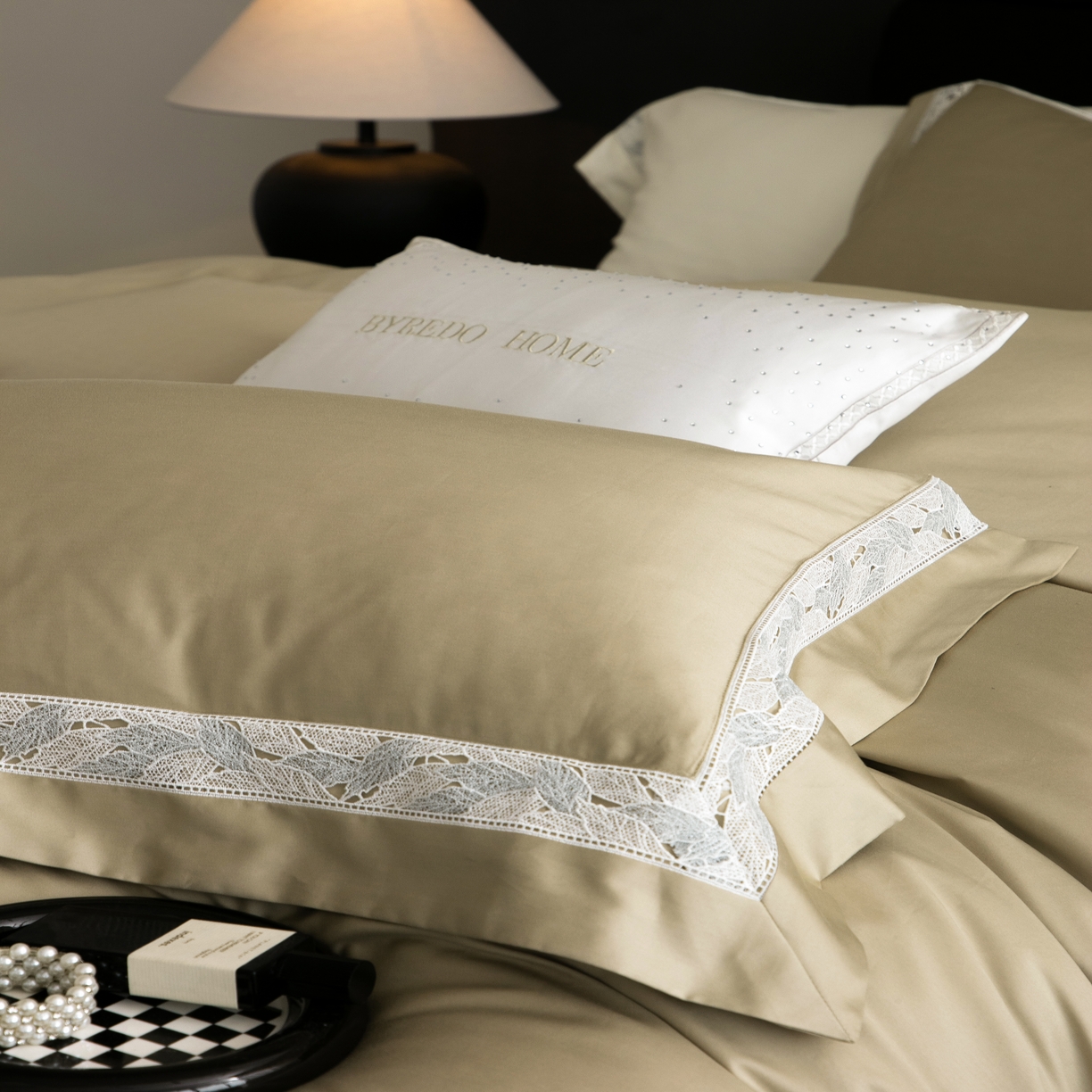 91家纺网 家纺一手货源 找家纺 馨蕊家居 2025秋冬新品100支高定系列-棉森蔓（会员-20）（礼盒塑封包装） 券后控价：368/388 棉森蔓-灰湖绿