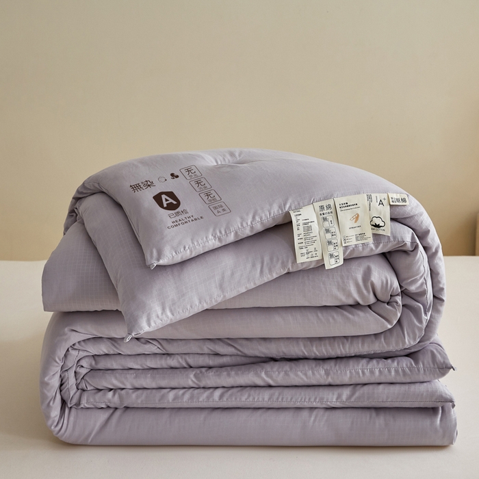 帕芬鸟家纺 2025新款无染柔软大豆纤维被子被芯 无染灰色
