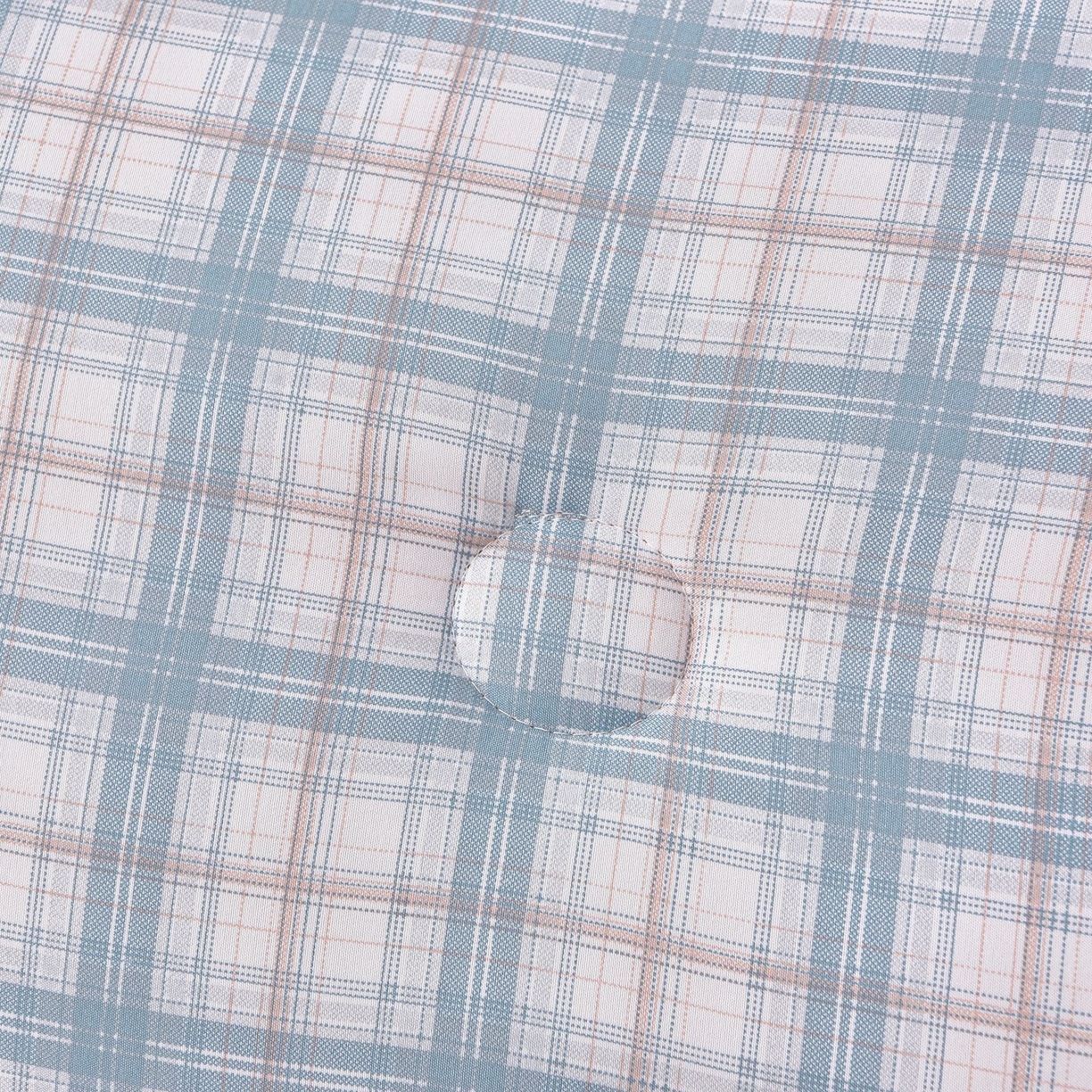 91家纺网 家纺一手货源 找家纺 苏迪网销供货 2025新款被子无印风格冬被水洗棉格子春秋被褥子 无印格～蓝