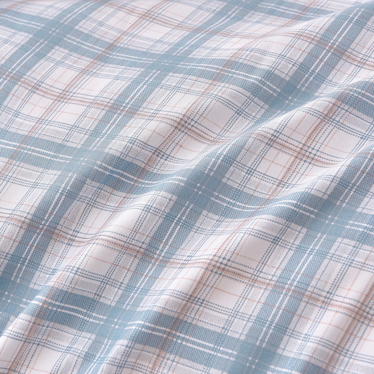 91家纺网 家纺一手货源 找家纺 苏迪网销供货 2025新款被子无印风格冬被水洗棉格子春秋被褥子 无印格～蓝