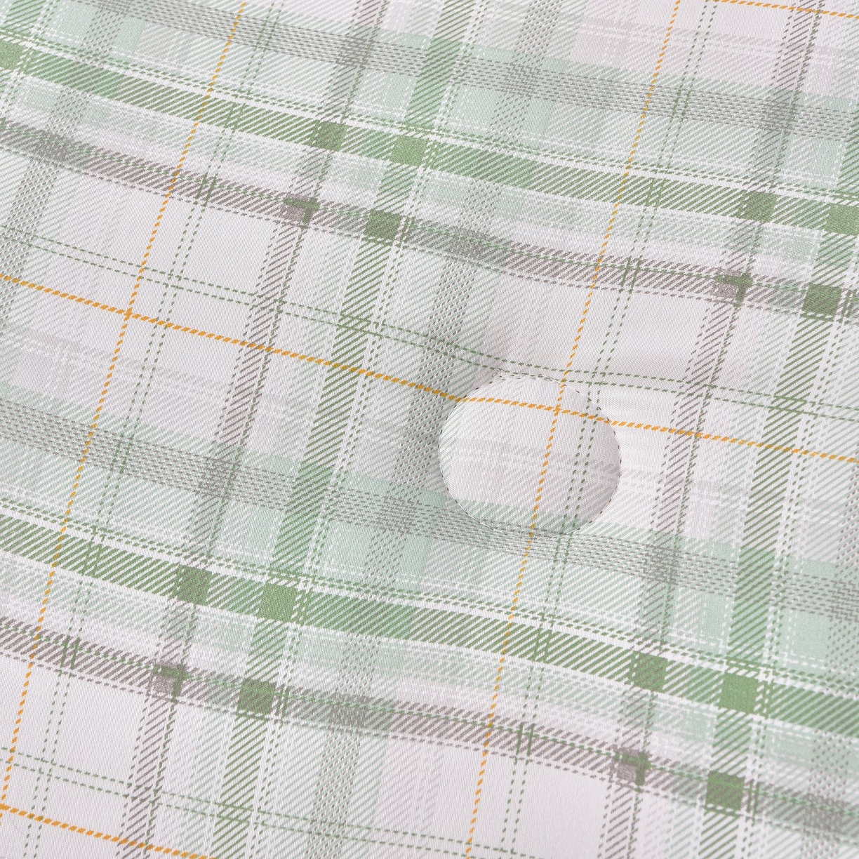 91家纺网 家纺一手货源 找家纺 苏迪网销供货 2025新款被子无印风格冬被水洗棉格子春秋被褥子 无印格～绿