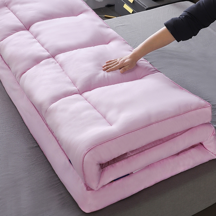 91家纺网 家纺一手货源 找家纺 小禹仔家纺 2025新款五星酒店床垫 粉色