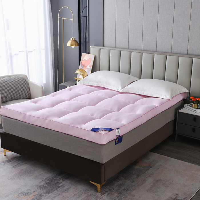 91家纺网 家纺一手货源 找家纺 小禹仔家纺 2025新款五星酒店床垫 粉色