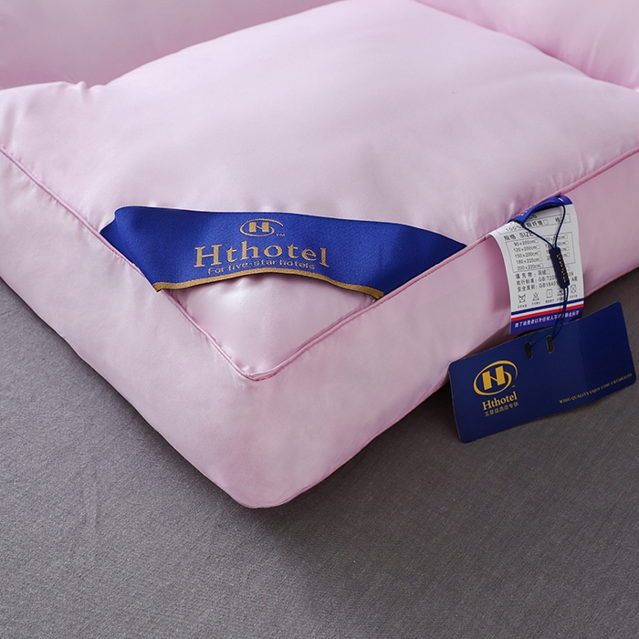 91家纺网 家纺一手货源 找家纺 小禹仔家纺 2025新款五星酒店床垫 粉色