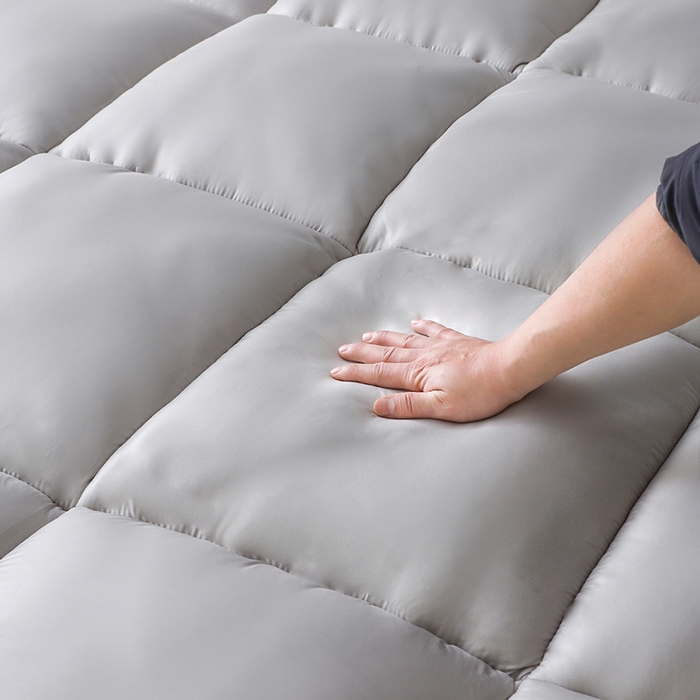 91家纺网 家纺一手货源 找家纺 小禹仔家纺 2025新款五星酒店床垫 灰色