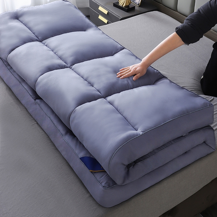 91家纺网 家纺一手货源 找家纺 小禹仔家纺 2025新款五星酒店床垫 蓝色