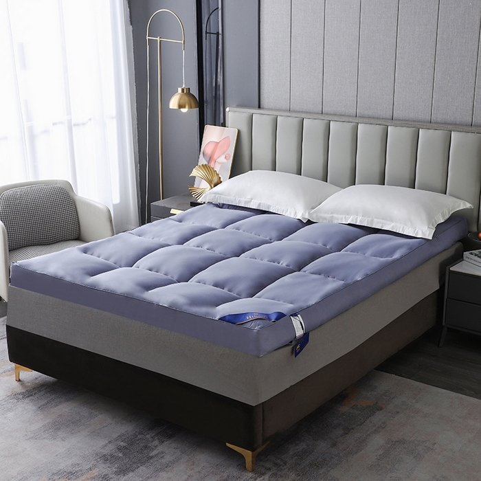 91家纺网 家纺一手货源 找家纺 小禹仔家纺 2025新款五星酒店床垫 蓝色