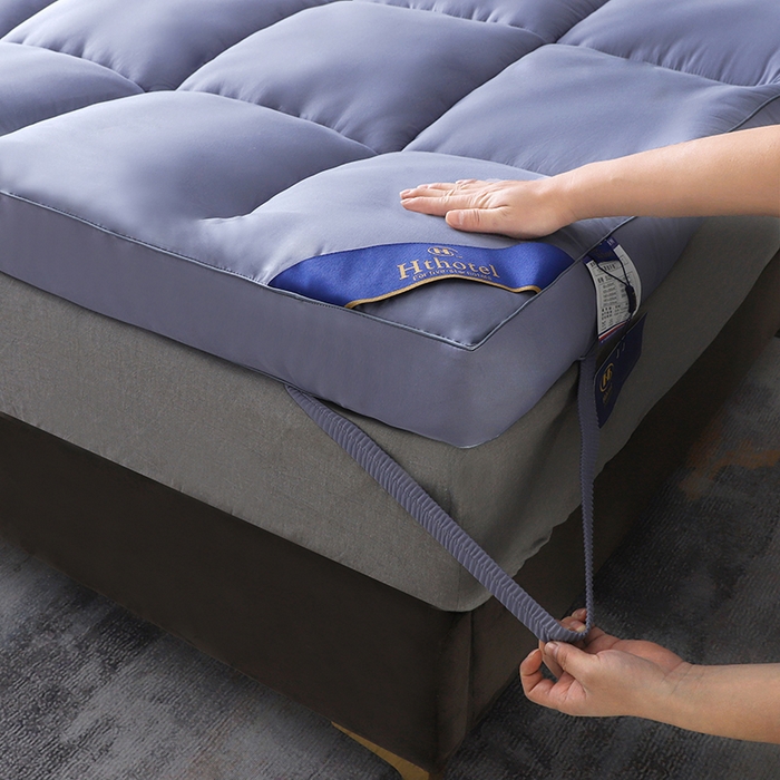 91家纺网 家纺一手货源 找家纺 小禹仔家纺 2025新款五星酒店床垫 蓝色