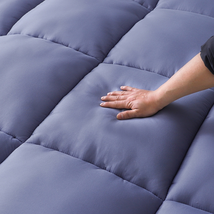 91家纺网 家纺一手货源 找家纺 小禹仔家纺 2025新款五星酒店床垫 蓝色