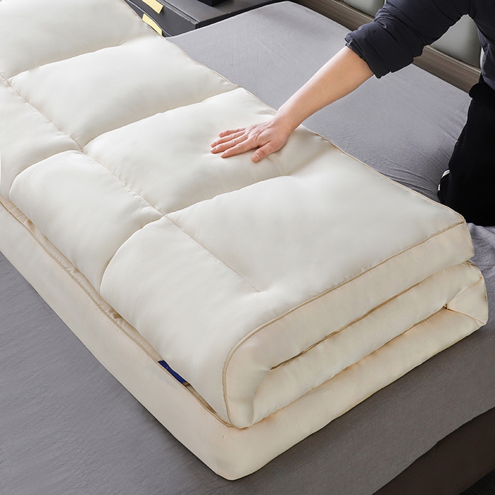 91家纺网 家纺一手货源 找家纺 小禹仔家纺 2025新款五星酒店床垫 米白