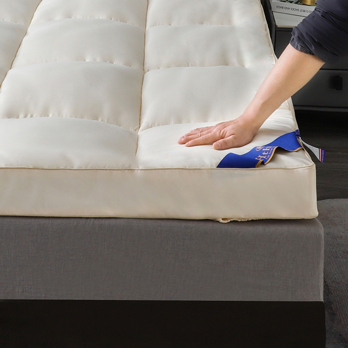 91家纺网 家纺一手货源 找家纺 小禹仔家纺 2025新款五星酒店床垫 米白