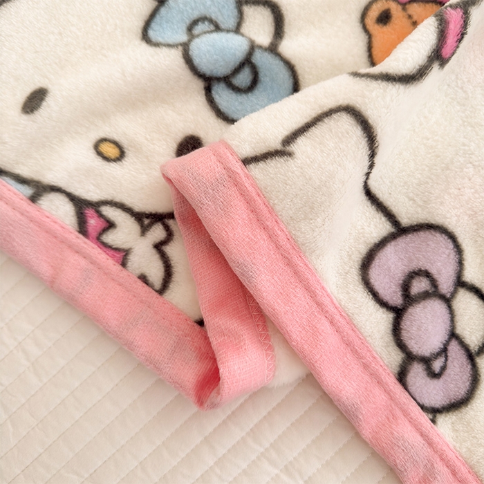 91家纺网 家纺一手货源 找家纺 初念 2025新款正版三丽鸥双面印花牛奶绒多功能四季款毛毯空调毯（撸猫触感，双倍柔软）（提供买家秀） 舒芙蕾-kt日记