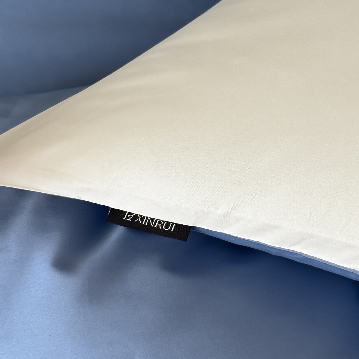 91家纺网 家纺一手货源 找家纺 馨蕊家居 2025春夏新品100S高奢简约长绒棉系列-棉拾光（非会员+20） 控价：不低于218/248/268 棉拾光-北卡蓝