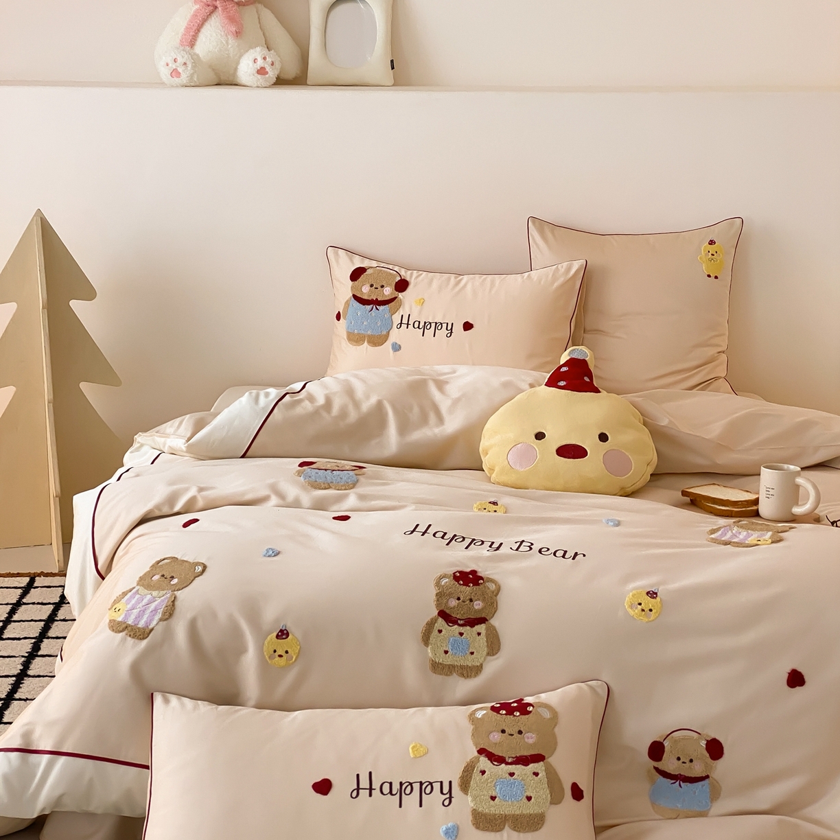 91家纺网 家纺一手货源 找家纺 （总）馨蕊家居 2025秋冬新品100支卡通高定系列棉卡通-奶油泡芙（会员-20） 控价：328/388/408 劵后控价：不低于298/358/378