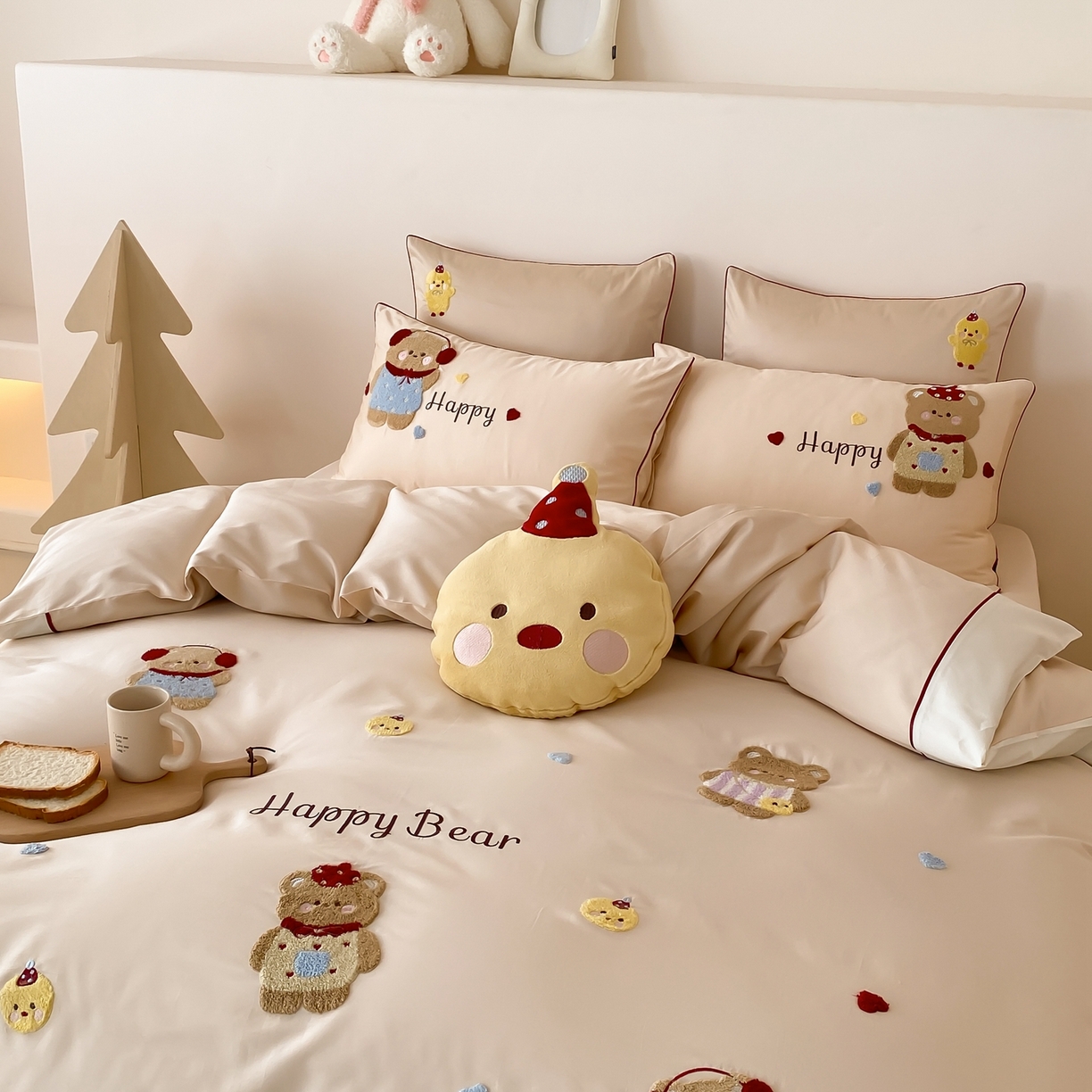 91家纺网 家纺一手货源 找家纺 （总）馨蕊家居 2025秋冬新品100支卡通高定系列棉卡通-奶油泡芙（会员-20） 控价：328/388/408 劵后控价：不低于298/358/378