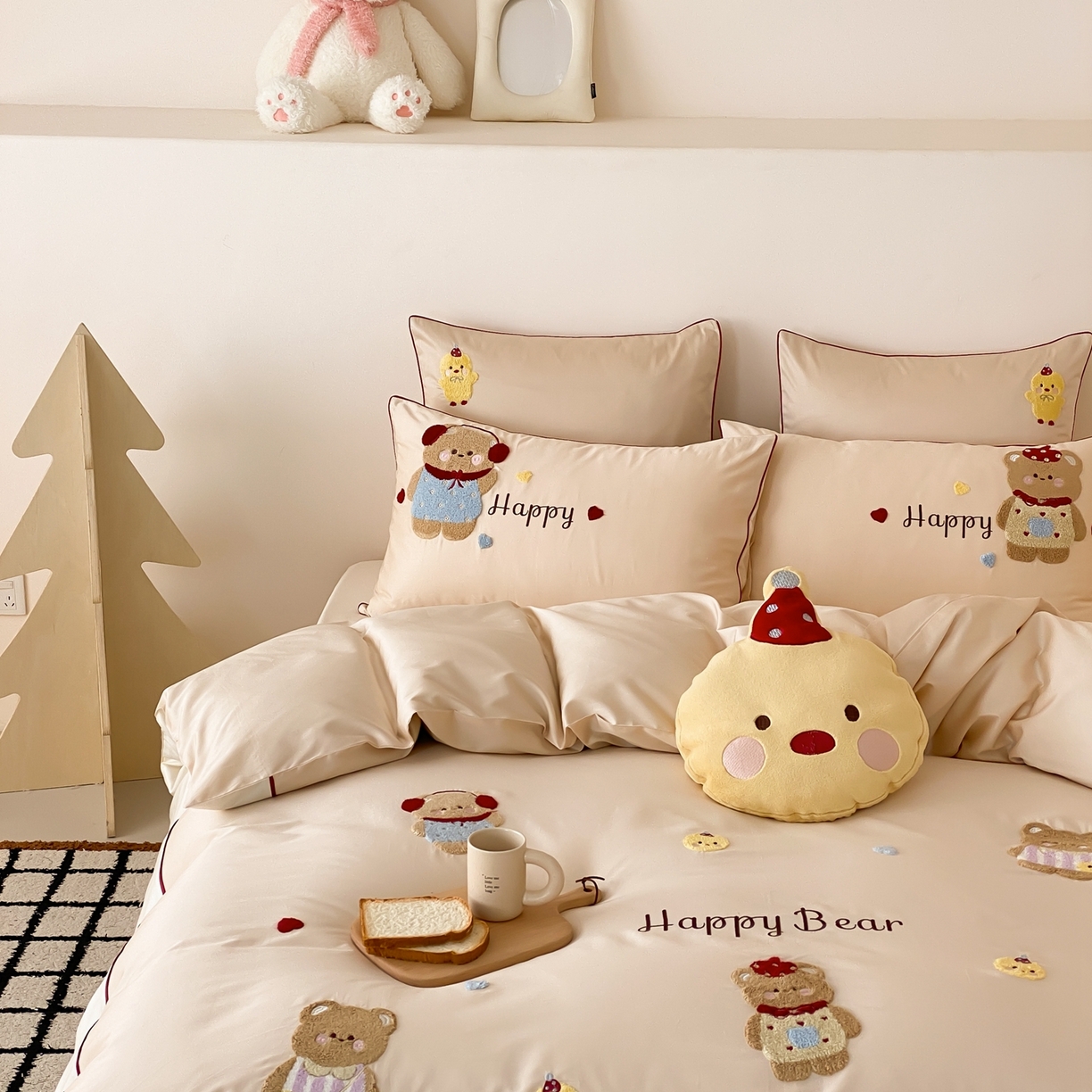 91家纺网 家纺一手货源 找家纺 （总）馨蕊家居 2025秋冬新品100支卡通高定系列棉卡通-奶油泡芙（会员-20） 控价：328/388/408 劵后控价：不低于298/358/378