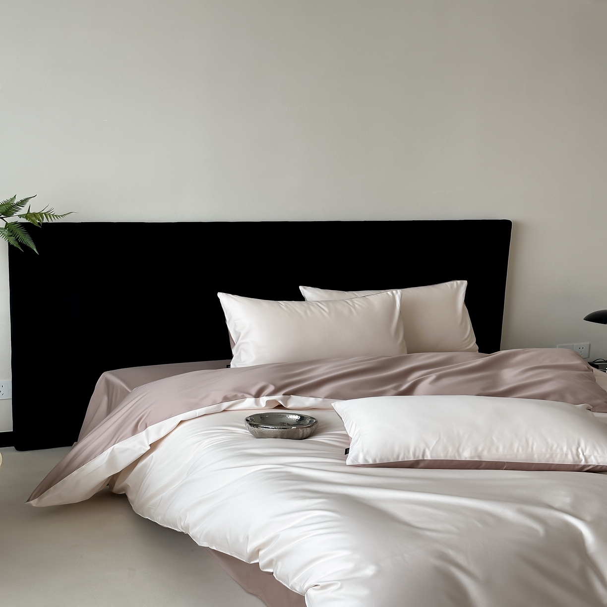 91家纺网 家纺一手货源 找家纺 馨蕊家居 2025春夏新品100S高奢简约长绒棉系列-棉拾光（非会员+20） 控价：不低于218/248/268 棉拾光-乌梅子粉