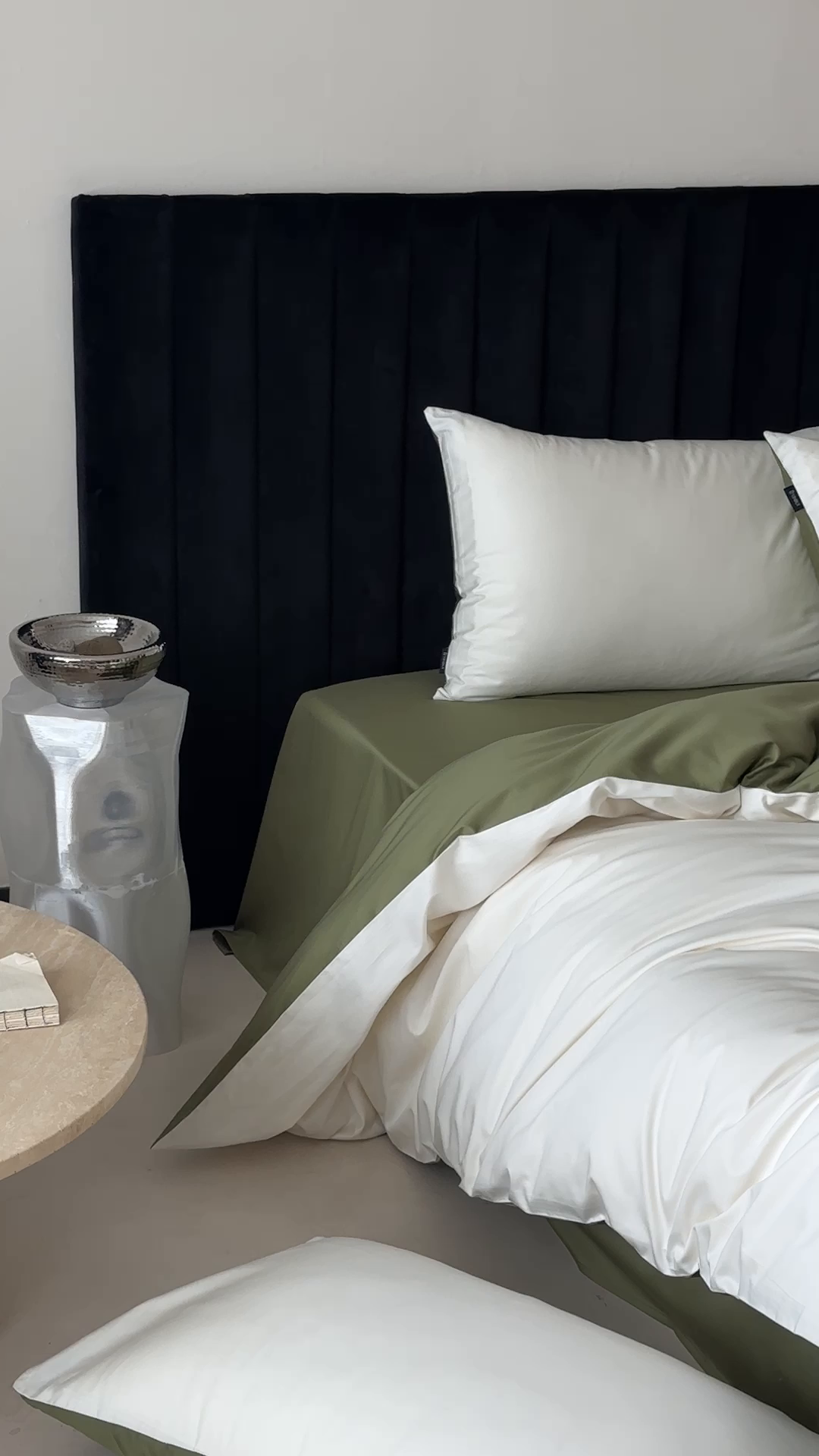 91家纺网 家纺一手货源 找家纺 馨蕊家居 2025春夏新品100S高奢简约长绒棉系列-棉拾光（非会员+20） 控价：不低于218/248/268 棉拾光-灰湖绿