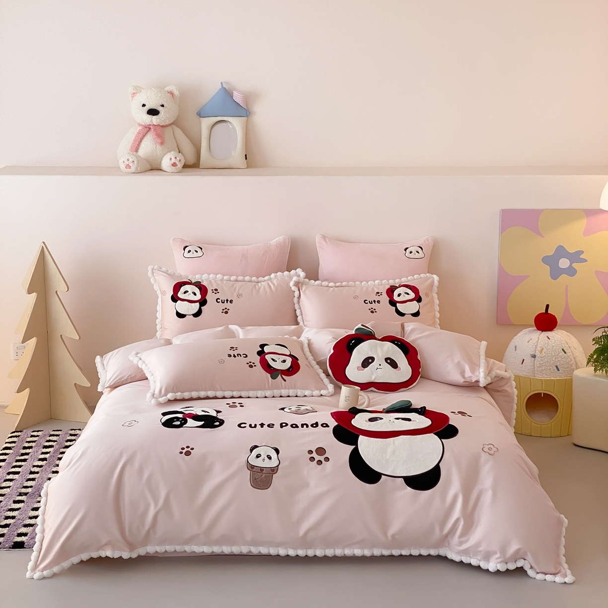 91家纺网 家纺一手货源 找家纺 （总）馨蕊家居 2025秋冬新品100支卡通高定系列棉卡通-软萌奶球（会员-20） 控价：328/388/408 劵后控价：不低于298/358/378