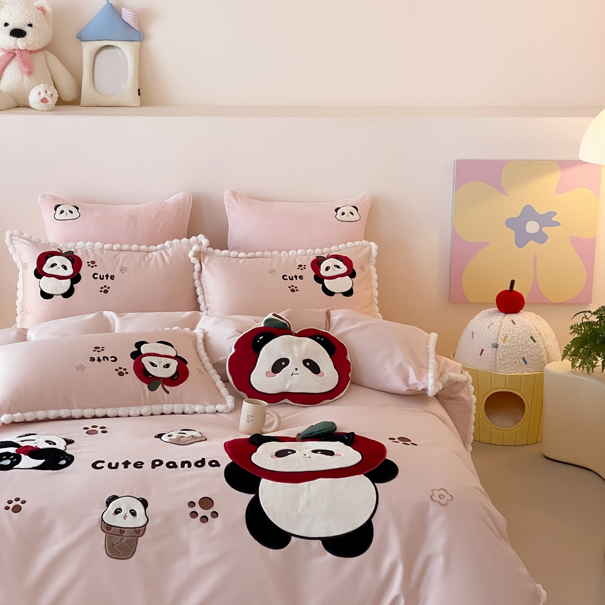 91家纺网 家纺一手货源 找家纺 （总）馨蕊家居 2025秋冬新品100支卡通高定系列棉卡通-软萌奶球（会员-20） 控价：328/388/408 劵后控价：不低于298/358/378