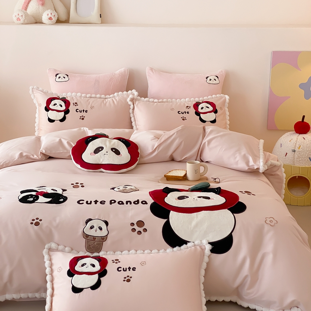 91家纺网 家纺一手货源 找家纺 （总）馨蕊家居 2025秋冬新品100支卡通高定系列棉卡通-软萌奶球（会员-20） 控价：328/388/408 劵后控价：不低于298/358/378