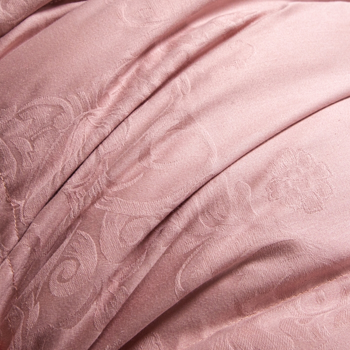 91家纺网 家纺一手货源 找家纺 缔莱（十三铭）被业 2025新款柔赛丝提花羽毛被被子被芯 立体提花-豆沙