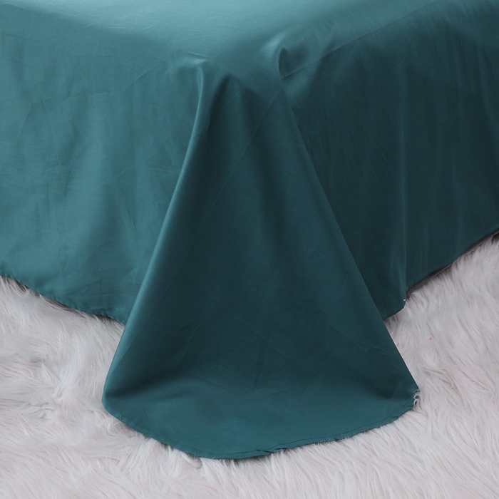 91家纺网 家纺一手货源 找家纺 晶缦家纺 2025新款韩版纯棉60支全棉贡缎长绒棉绣花四件套 夕夕草莓-宝石蓝