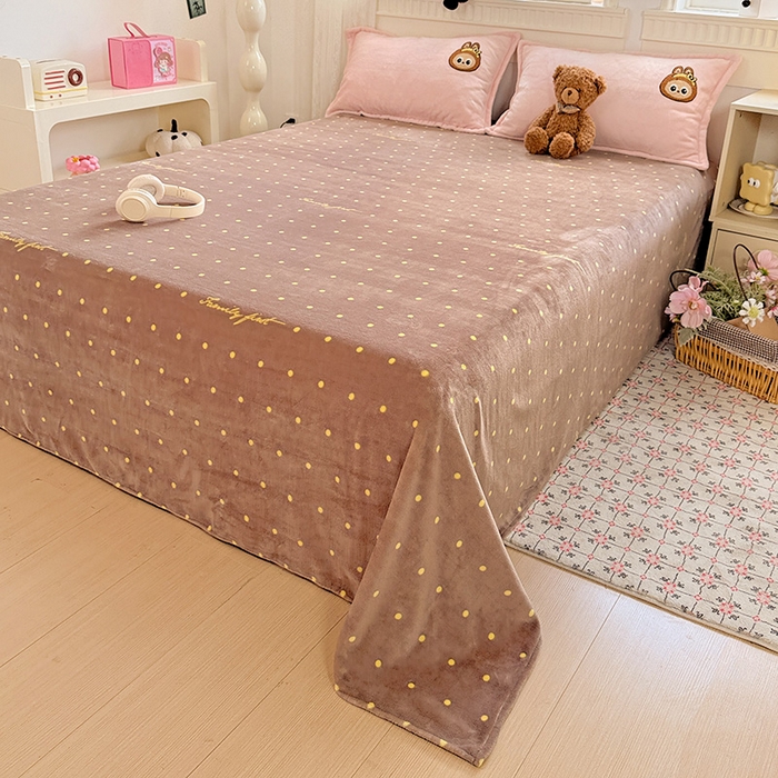 91家纺网 家纺一手货源 找家纺 （总）KT猫直营店 2025新款高克重大毛巾绣牛奶绒卡通四件套