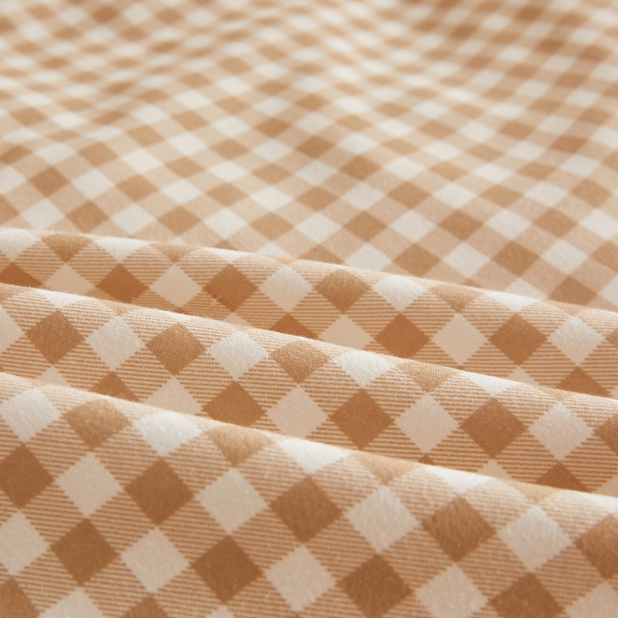 91家纺网 家纺一手货源 找家纺 逸居家纺  2025新款A类可拆洗水洗棉棉花被冬被 咖小格