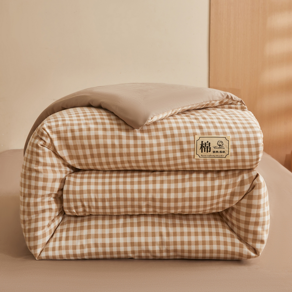 91家纺网 家纺一手货源 找家纺 （总）逸居家纺 2025新款A类水洗棉立体边新疆棉花被子母被