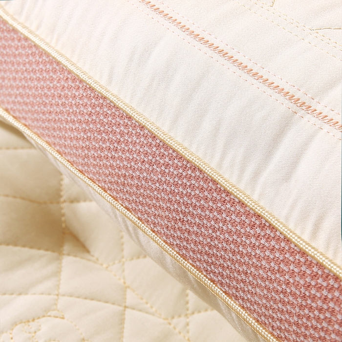 91家纺网 家纺一手货源 找家纺 金牛枕芯 2025新款熊猫呼呼乳胶夹层儿童成人枕头枕芯 熊猫趴趴-粉